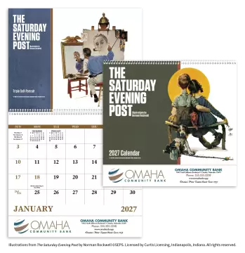 The Saturday Evening Post Wall Calendar - Spiral